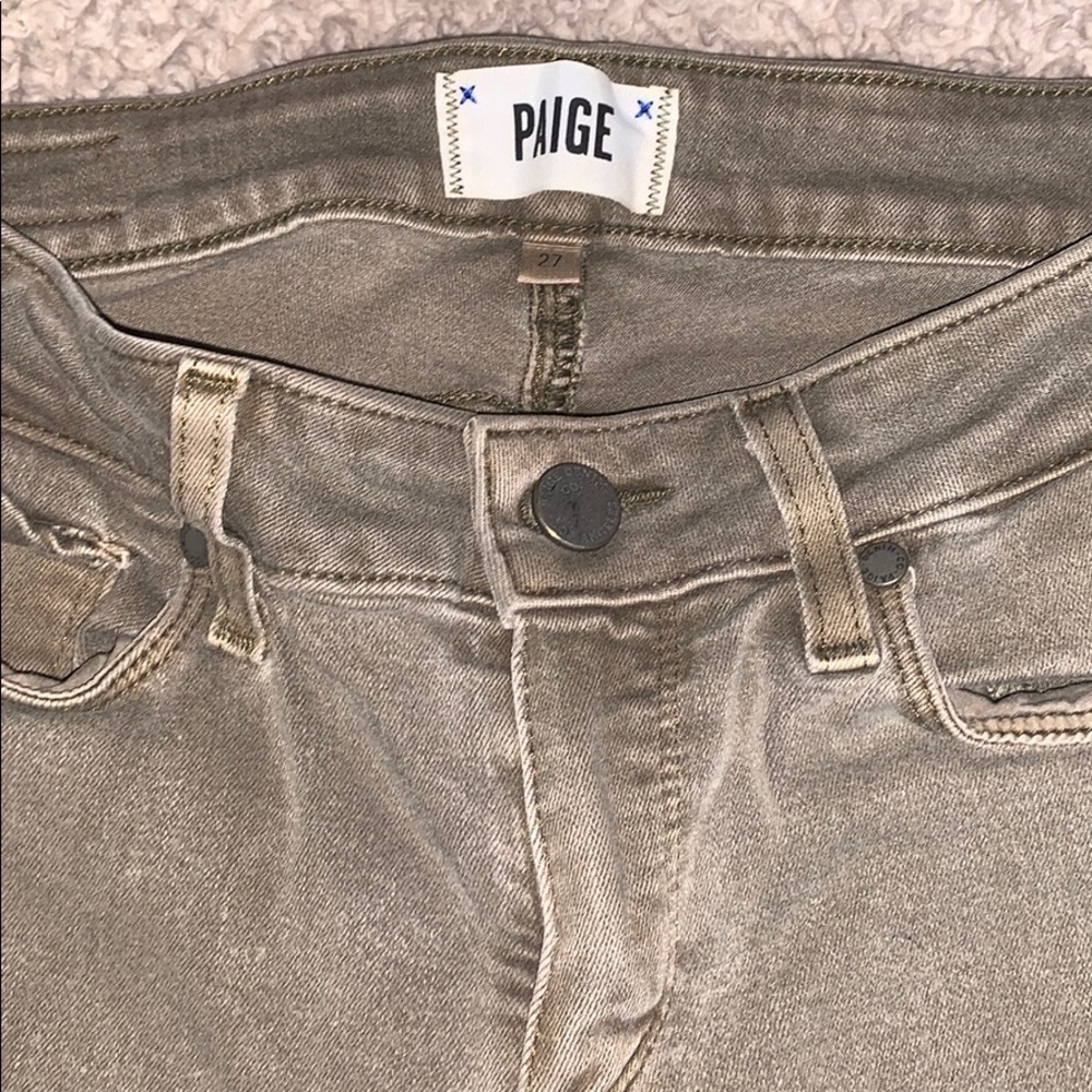 Paige olive jeans